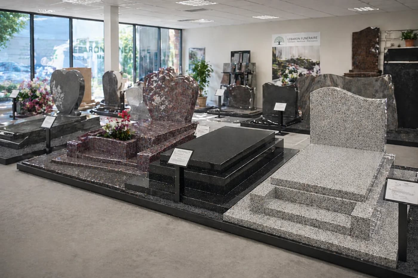 Monument funéraire personnalisé posé par Lebaron Funéraire
